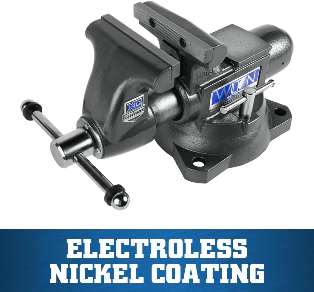 Wilton Tradesman XC Bench Vise, 6-1/2' Jaw Width, 6' Max Jaw Opening, 4' Throat (Model 1765XC)
