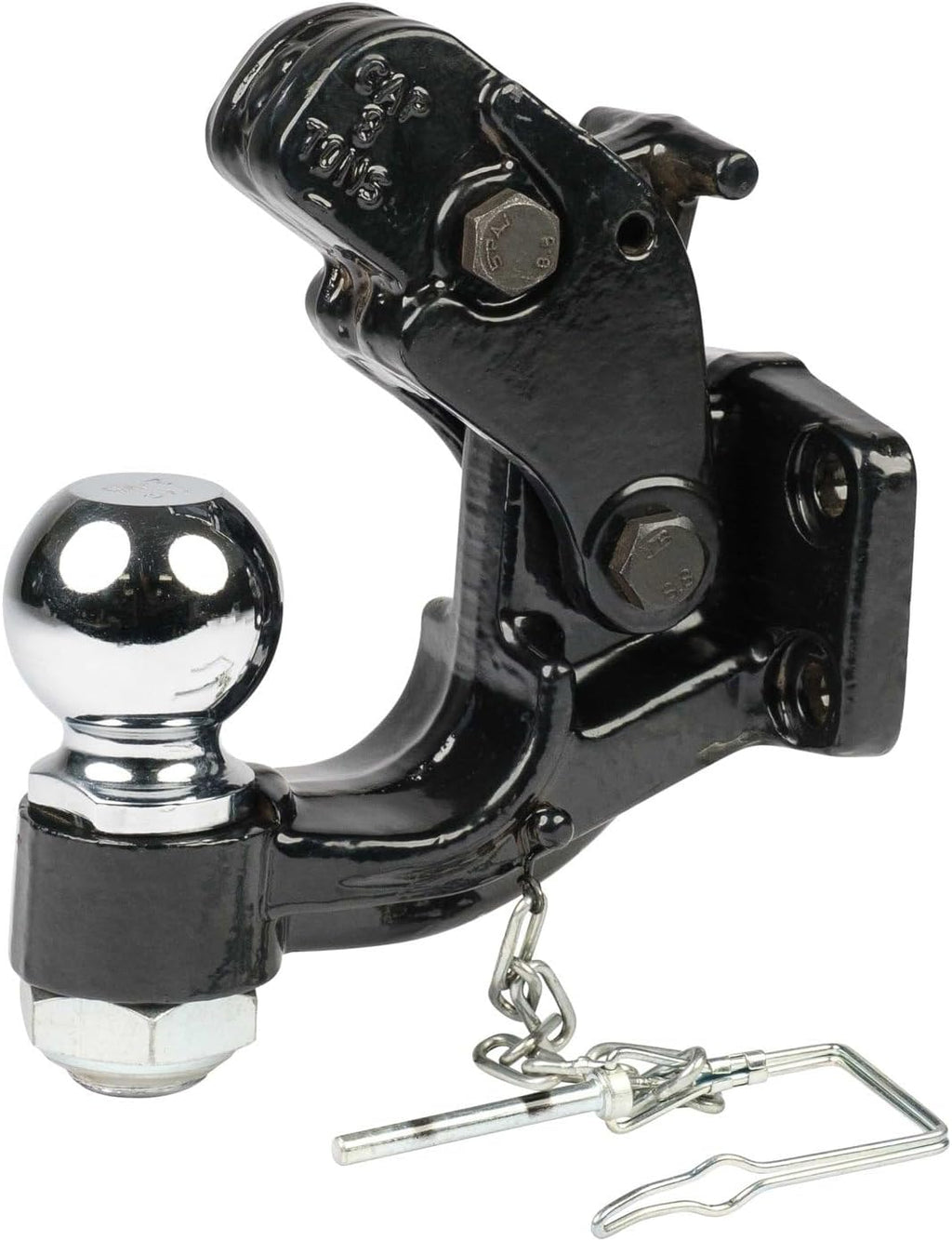 Mytee Products MOUNTING Pintle Hitch KIT MOUNTING Plate W/8TON Pintle Hitch 2-5/16IN Ball for Trailer