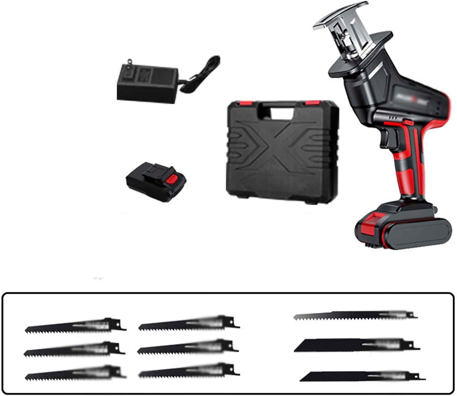 Mini Chainsaw Cordless Reciprocating Saw Electric Saw One-Handed Portable Wood Saw for Planting Branches Garden Pruning Bonsai Tree Trunks and Firewood