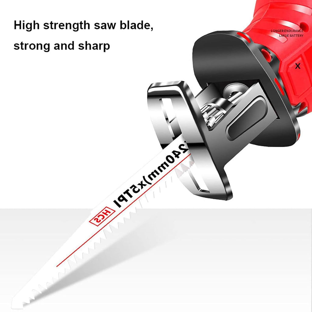 Bone Saw Cordless, Electric Bone Saw Butchers Saw, Meat Bone Saw for Commercial and Home, Professional Reciprocating Saw with Saw Blade for Cutting Metal,B