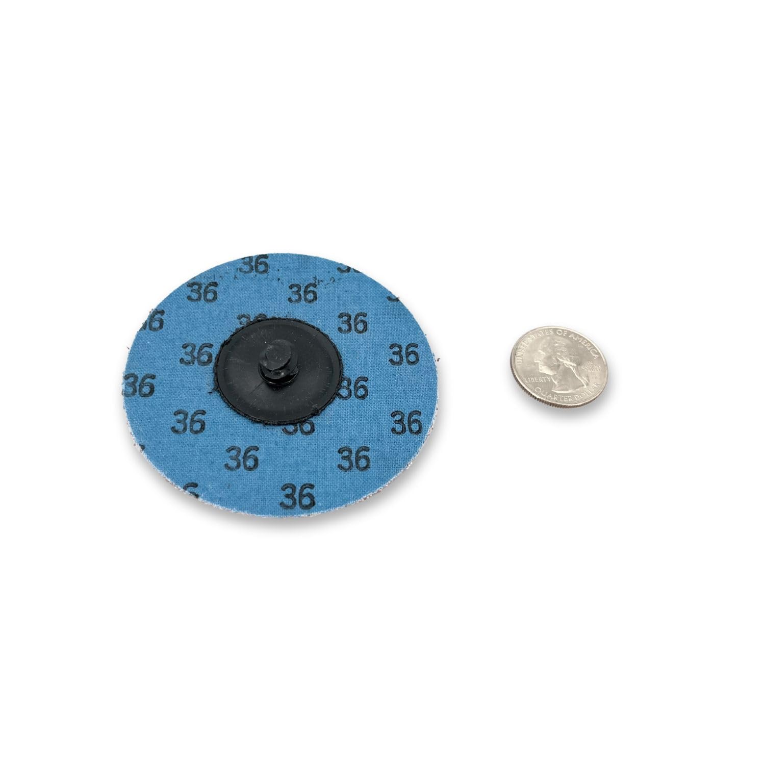 VSM Aluminum Oxide Quick-Change Disc, 3', 80 Grit, Type R, Tear-Resistant Polyester Backing, Medium Grade, Pack of 25 Durable Abrasive Discs, Hand-Held Machine Compatible