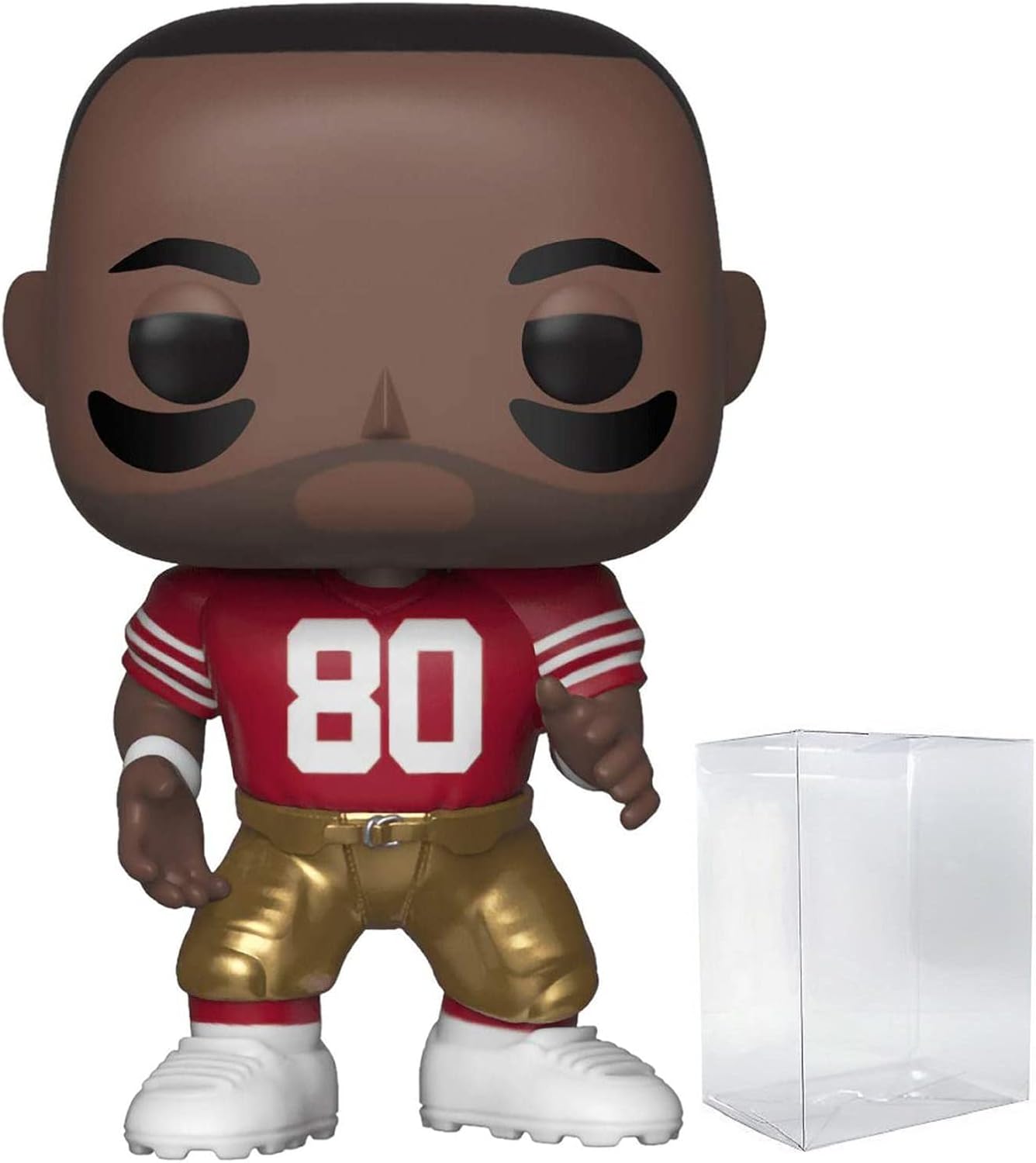 POP Football: Sports Legends - Jerry Rice (49Ers Home) Funko Vinyl Figure (Bundled with Compatible Box Protector Case)