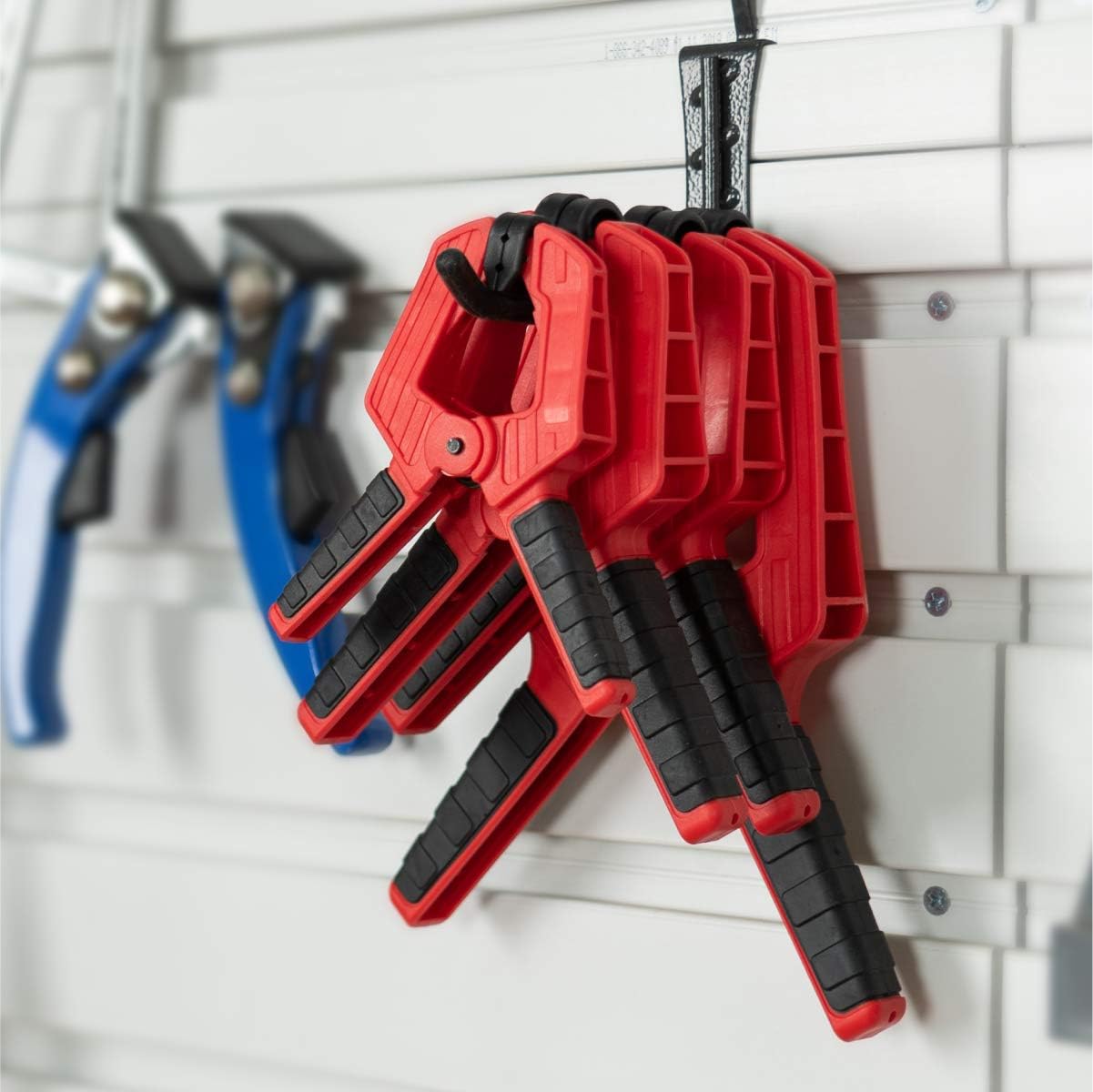POWERTEC 71625-Case6 Heavy Duty Spring Clamp 10-Piece Set w/ 4 Assorted Sizes from 2' - 4', Case of 6 Sets