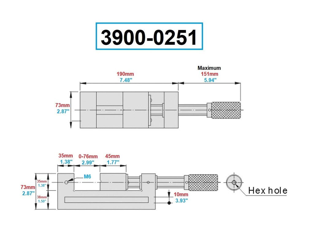 HHIP 3900-0251 Precision Toolmaker's Vise, 3' Width x 1.375' Depth Jaw, 4' Jaw Opening (Pack of 1)
