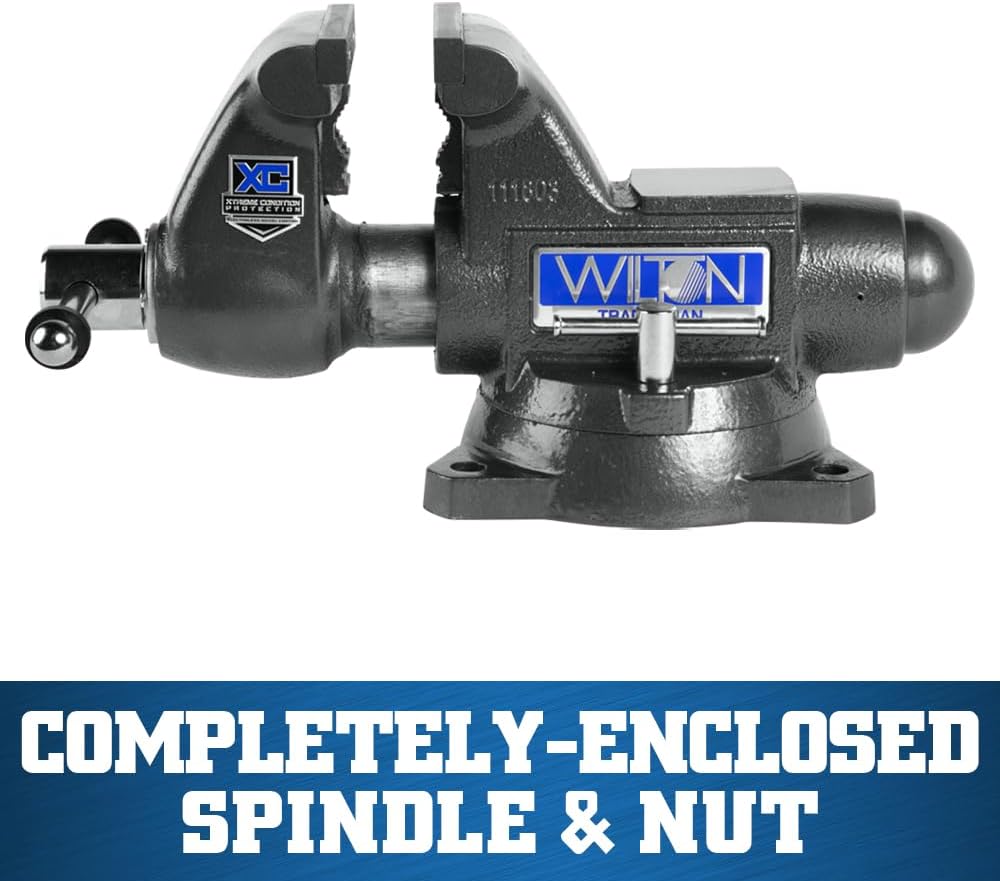 Wilton Tradesman XC Bench Vise, 4-1/2' Jaw Width, 3-1/2' Max Jaw Opening, 3-1/4' Throat (1745XC)