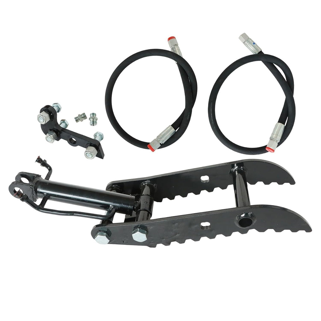 FZJDSD 3-Holes Bracket Hydraulic Thumb Clip L-Shaped Compatible with Mini Excavators Attachments 3 tons and Below mini excavators