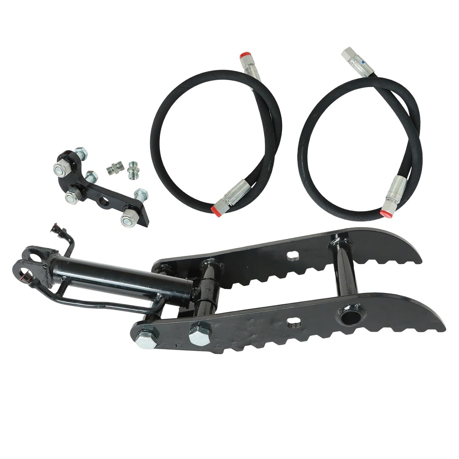 FZJDSD 3-Holes Bracket Hydraulic Thumb Clip L-Shaped Compatible with Mini Excavators Attachments 3 tons and Below mini excavators