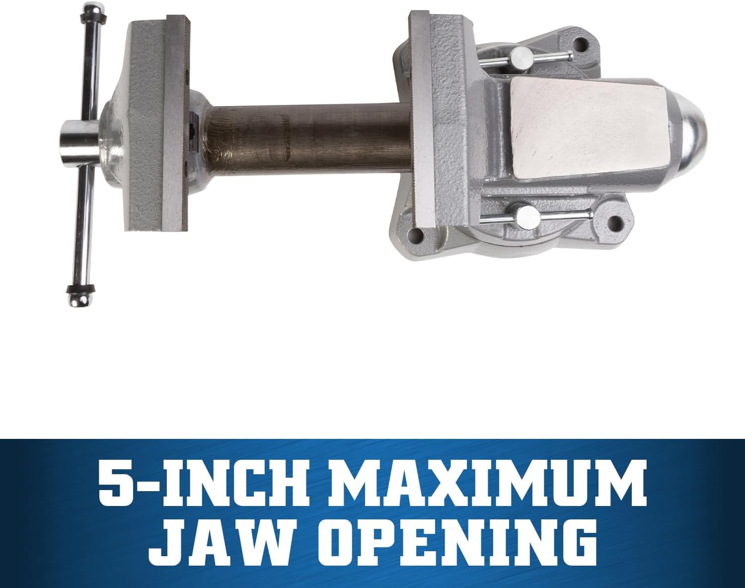 Wilton Mechanics Pro Bench Vise, 5-1/2' Jaw Width, 5' Jaw Opening, 3-5/8' Throat (Model 855M)