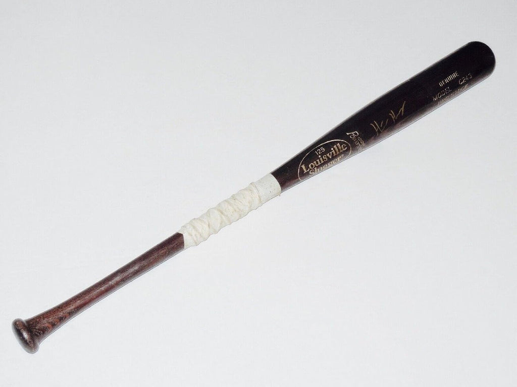 HUNTER HARVEY AUTOGRAPHED BAT (BALTIMORE ORIOLES) - Spring Training Used Bat! - Autographed MLB Bats