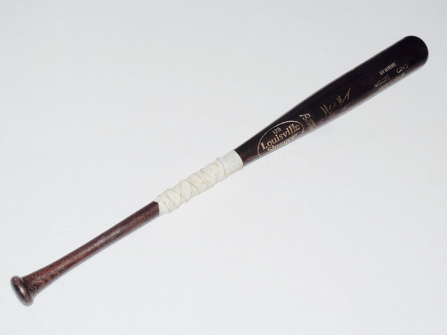 HUNTER HARVEY AUTOGRAPHED BAT (BALTIMORE ORIOLES) - Spring Training Used Bat! - Autographed MLB Bats