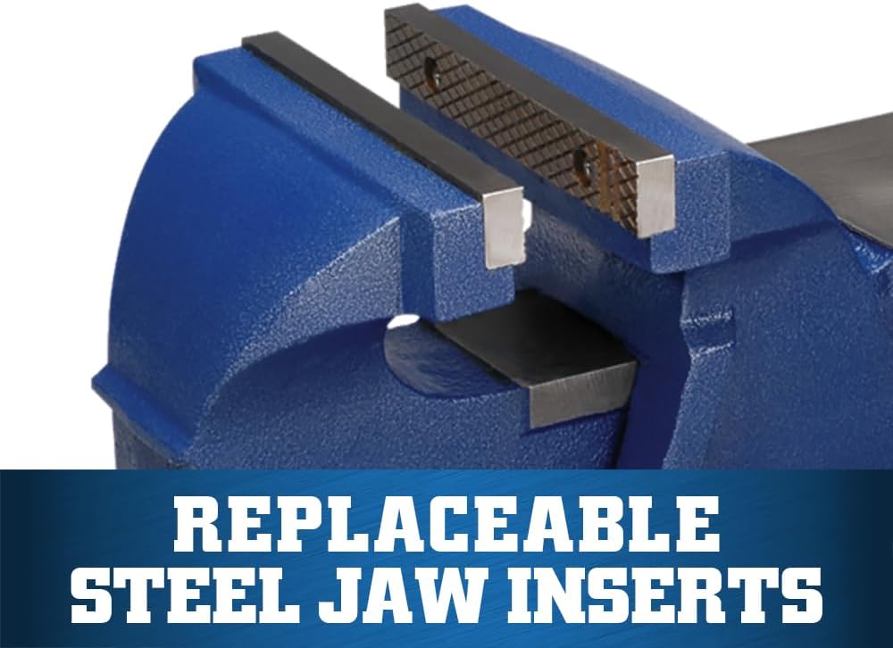 Wilton General Purpose Bench Vise, 6' Jaw Width, 5' Max Jaw Opening, 3' Throat (11106)