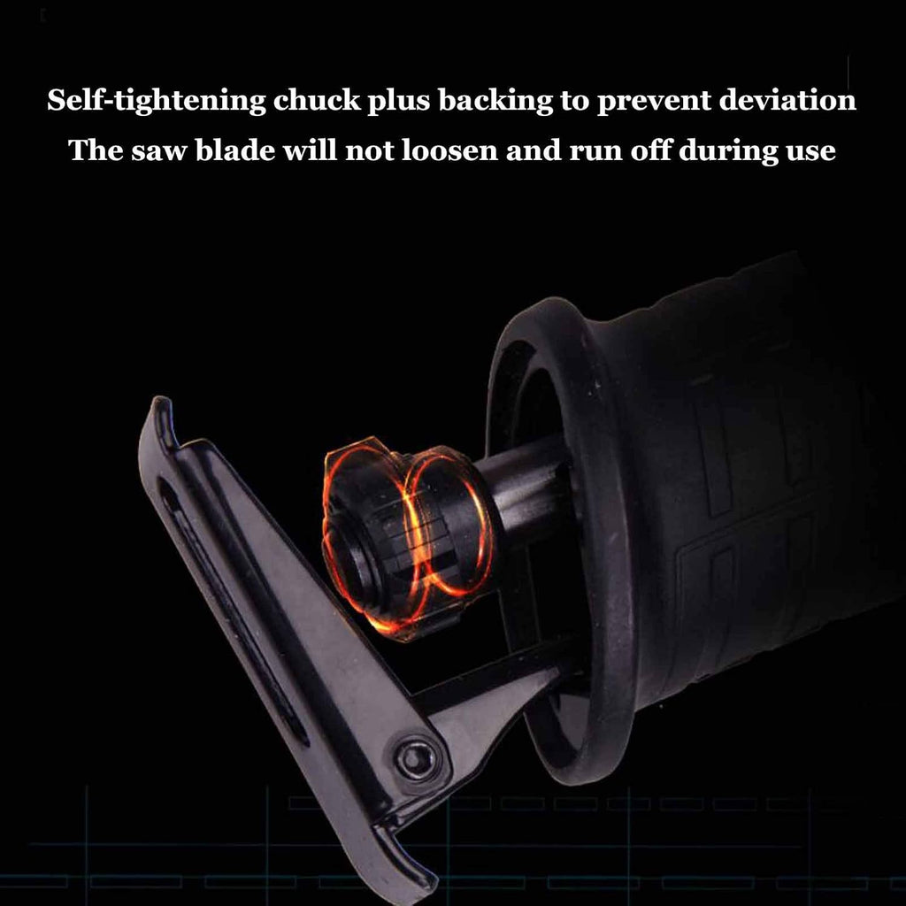 Electric Reciprocating Saw Cordless Mini Chainsaw Saber Saw Woodworking Household Multi-Function Portable Logging Saw for Wood Cutting Tree Pruning
