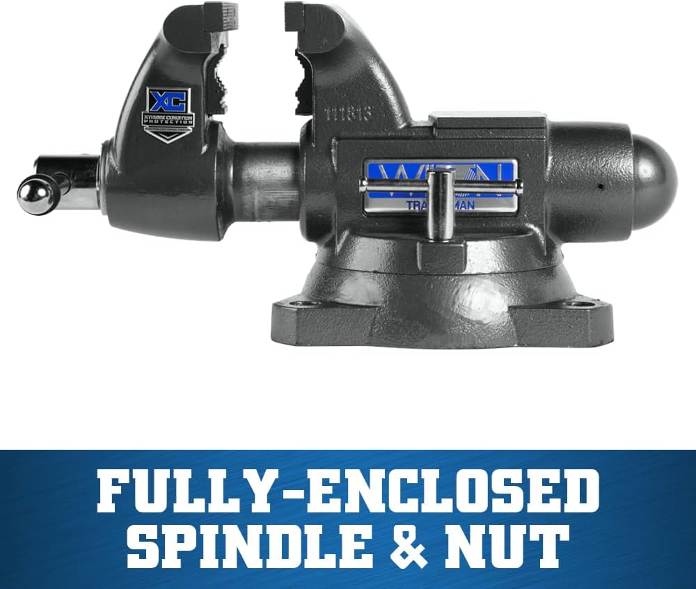 Wilton Tradesman XC Bench Vise, 8' Jaw Width, 6-3/4' Max Jaw Opening, 4-3/4' Throat (Model 1780XC)