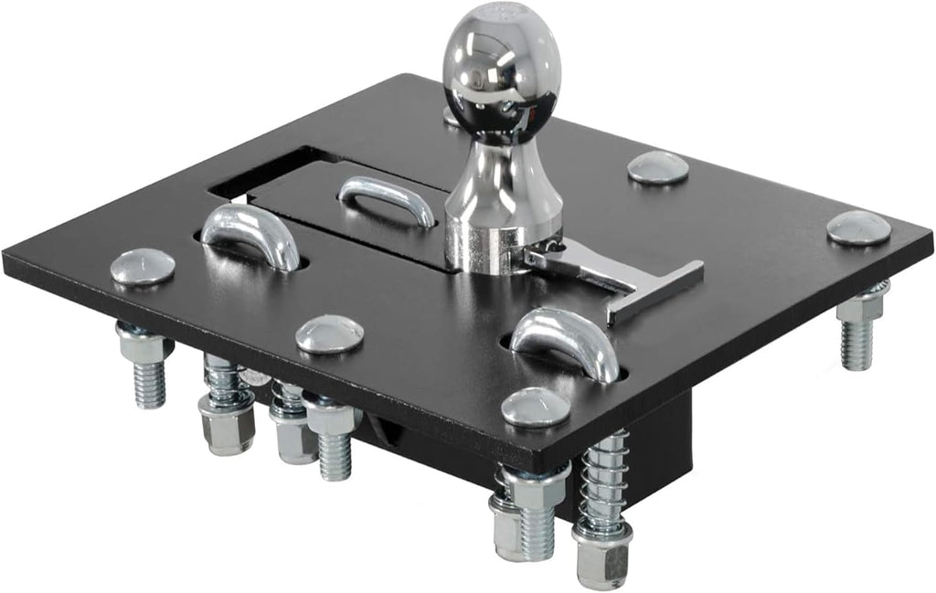 61052 Over-Bed Folding Ball Gooseneck Hitch, 30,000 lbs, 2-5/16-Inch Ball, Replacement for Curt Compatible with Ford GMC Silverado Ram (Black