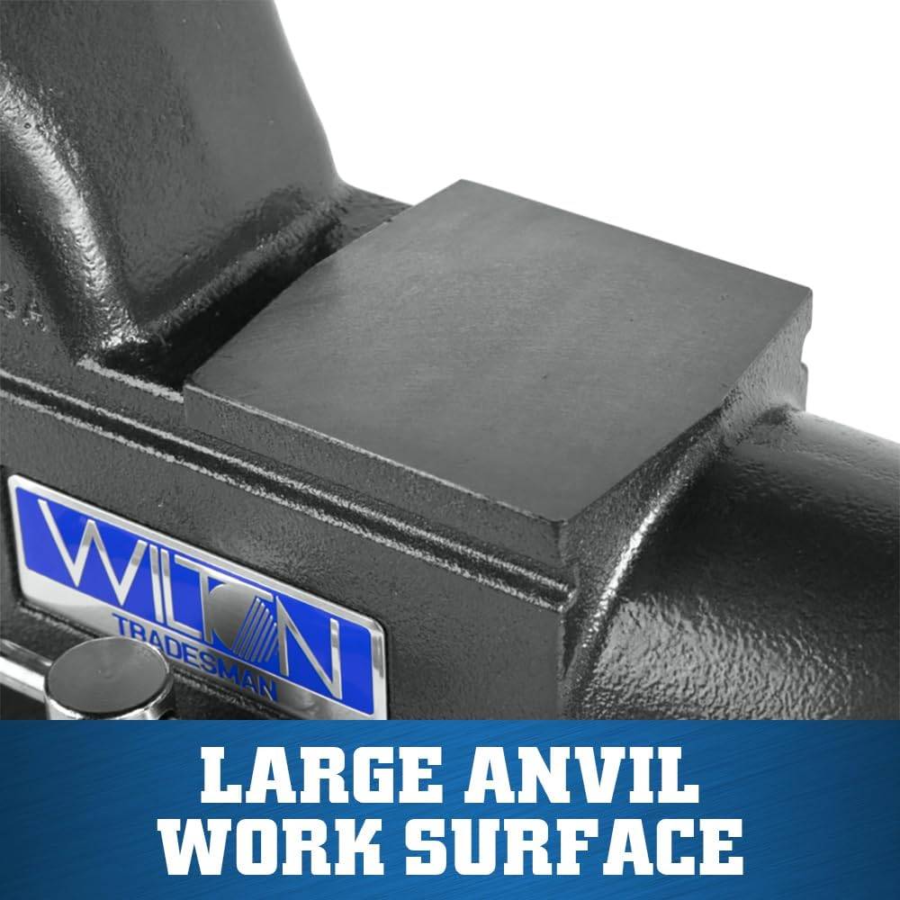 Wilton Tradesman XC Bench Vise, 8' Jaw Width, 6-3/4' Max Jaw Opening, 4-3/4' Throat (Model 1780XC)
