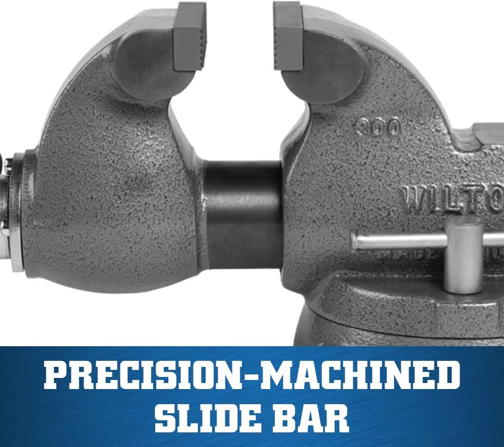 Wilton Machinist Bench Vise, 3' Jaw Width, 4-3/4' Jaw Opening, 2-5/8' Throat (Model 300S)