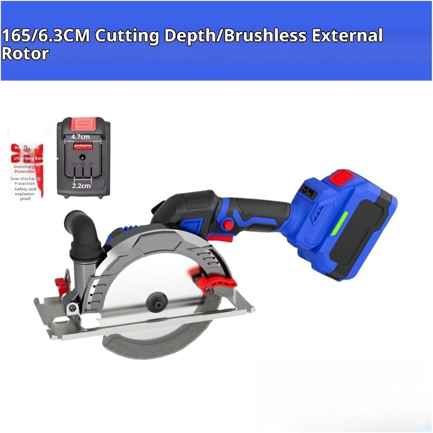 Reciprocating Saw, Cordless Mini Circular Saw Compatible With Compact Wireless Brushless(Battery-1)