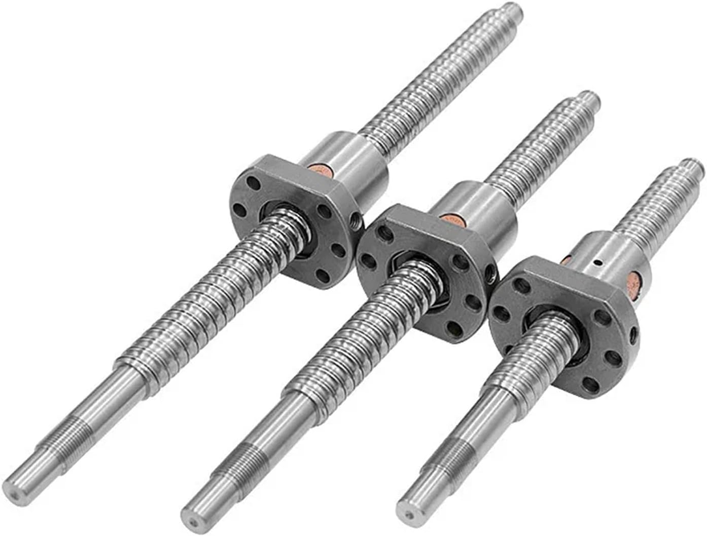 SFU2005 SFU2010 20MM Diameter 5mm 10mm Lead End Machined Ballscrew Rod + Single Ball Nut for CNC Engraver Milling Router(SFU2005,350mm)