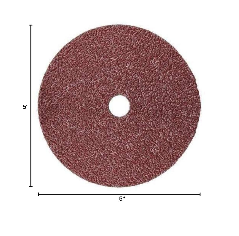 Fiber Sanding Disc, 5 in, 60 G, PK25