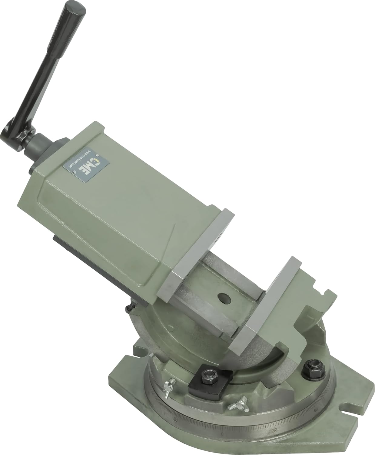 CME Machinist's Tilting Vise with Swivel Base, 90° Tilt, 6 5/16' Jaw Width, 4 7/8' Maximum Opening