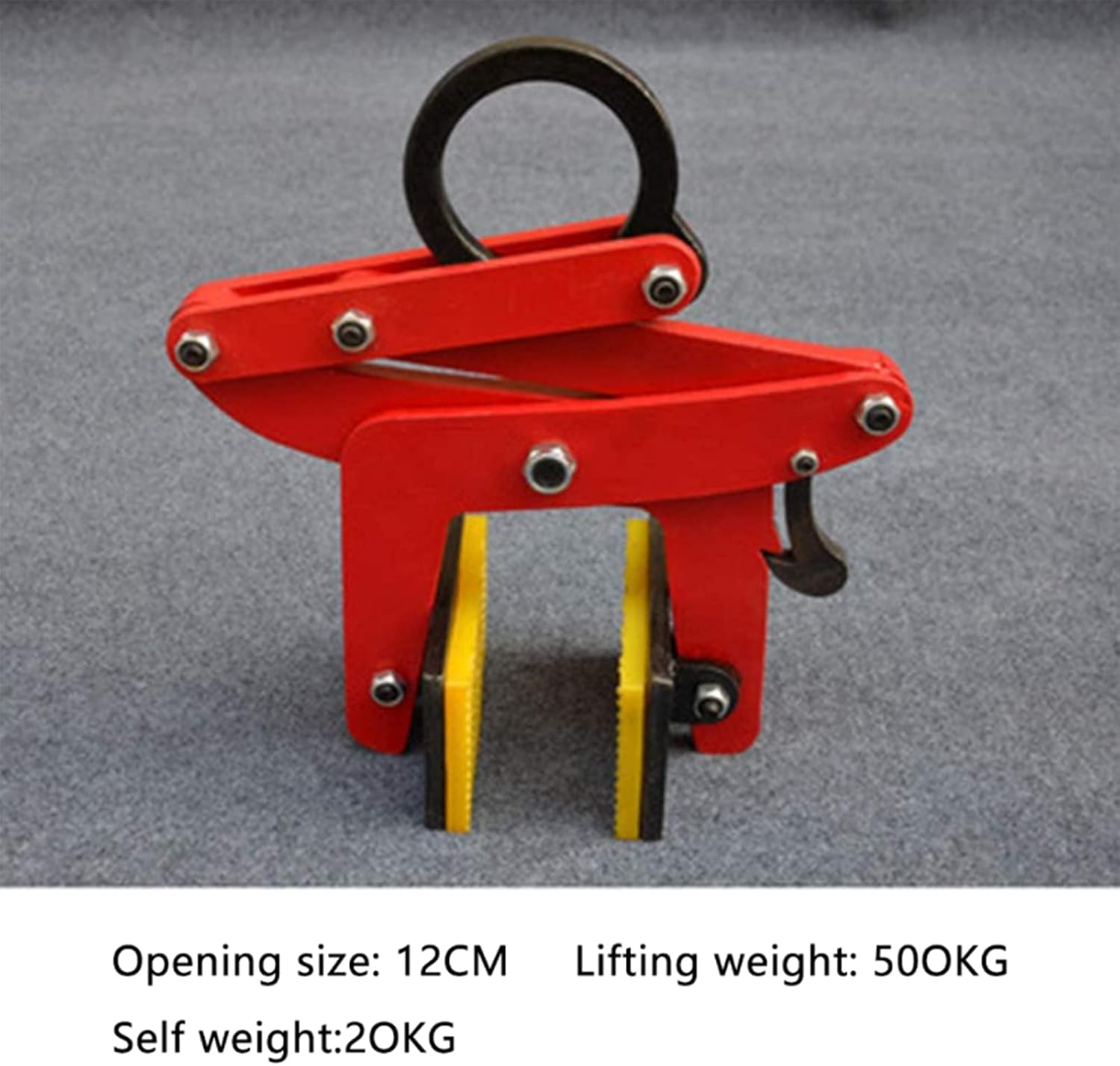 Plate Clamp, Vertical Plate Clamp for Lifting and Transporting Hanging Stone Fixture, Lifting Clamp Jaw Opening 4 Inch(C3)