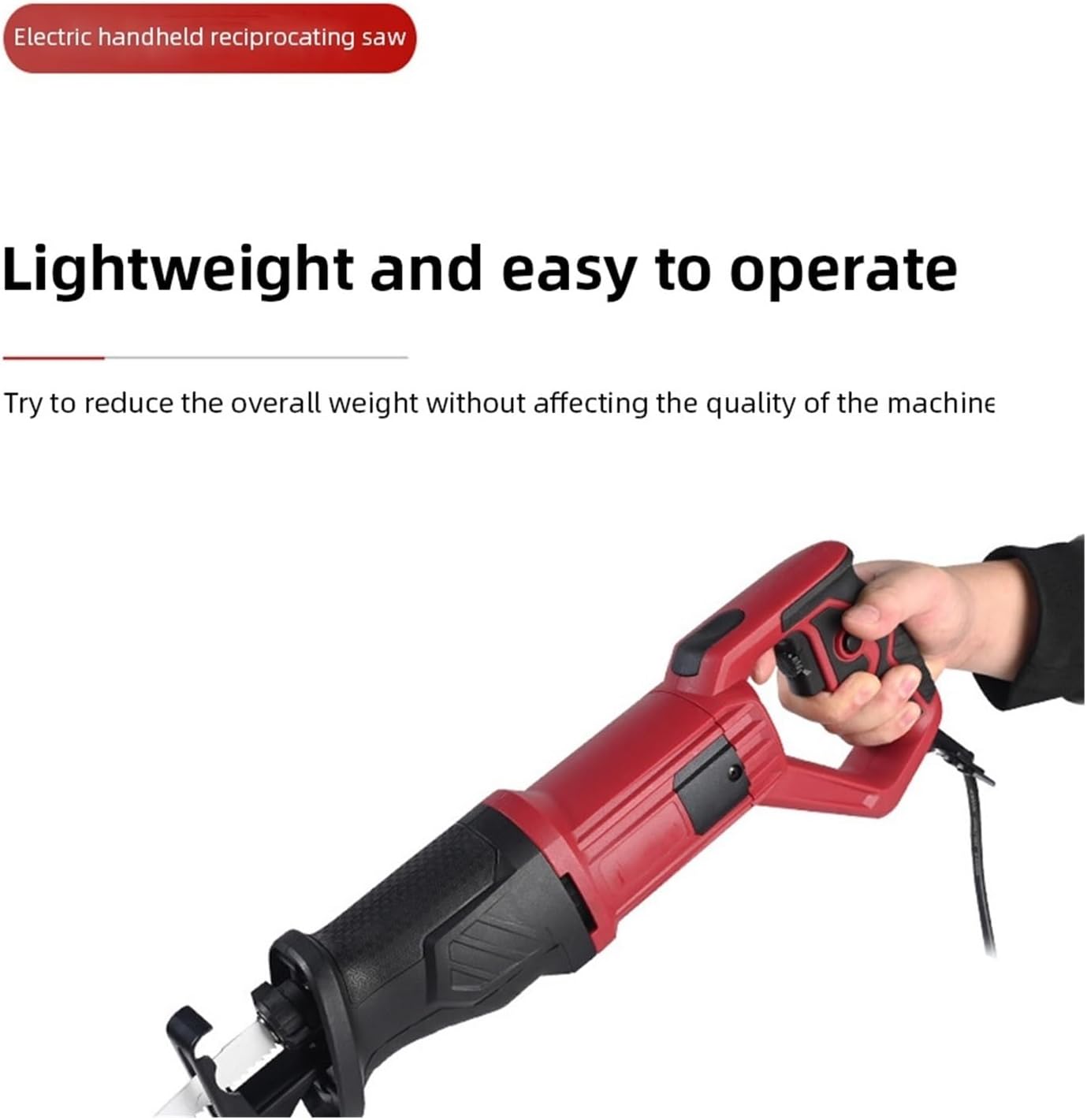 Cordless Circular Saw, Electric Reciprocating Saw Multi-Function Small Household Saber Suitable For Wood Steel Bar Bone Cutting Wall DIY,for Woodworking, Stone