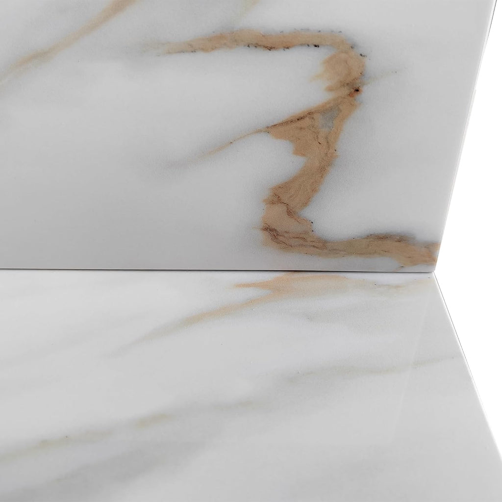 Montary 31'x 22' Vanity Top with Sink for Bathroom, Undermount Rectangular Ceramic Sink & Backsplash, Bathroom Single Bowl Vanity Top with 1 Pre-Drilled Hole