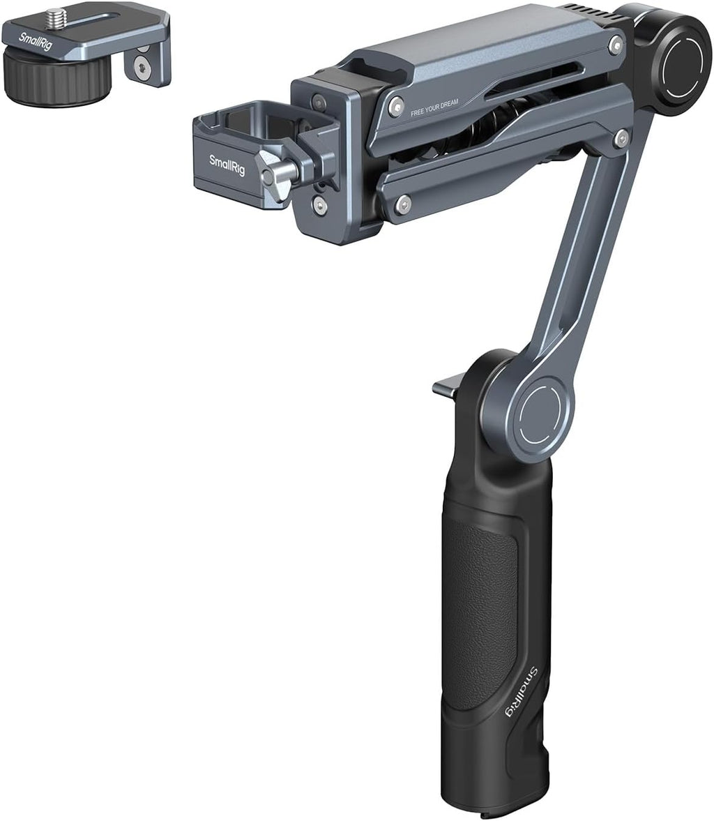 SMALLRIG Handheld Shock Absorber Arm, Featuring Spring and Hydraulic Damping System, Action Camera Accessory for DJI Osmo Pocket 3/4, for GoPro HERO13, for Insta360 X5/4/3, Maximum Load 600g- 5508