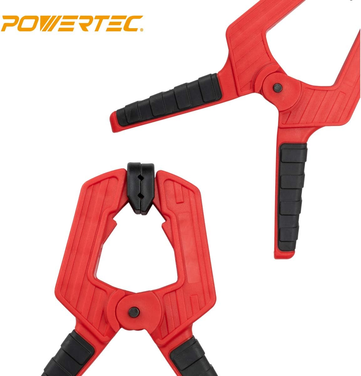 POWERTEC 71625-Case6 Heavy Duty Spring Clamp 10-Piece Set w/ 4 Assorted Sizes from 2' - 4', Case of 6 Sets