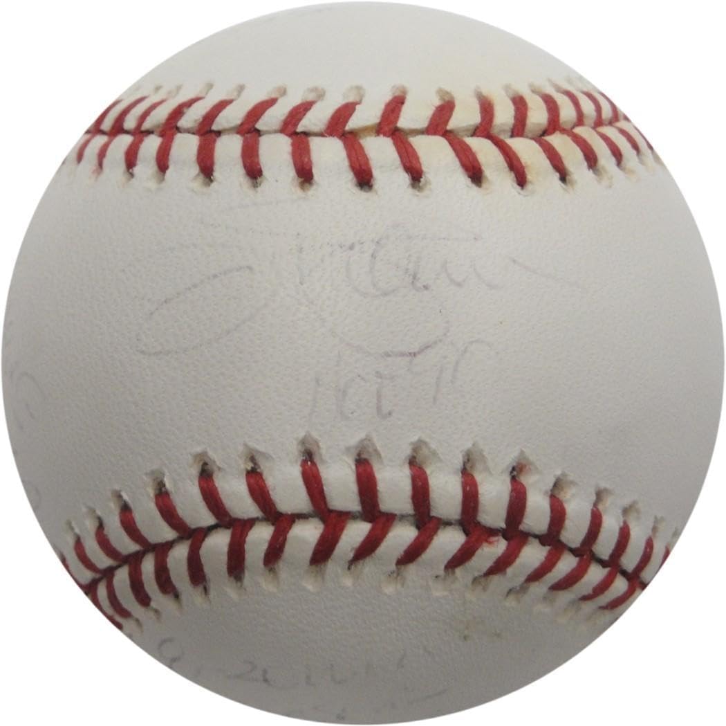 Jim Palmer Hand Signed Major League Baseball Stat Ball Orioles Reggie Jackson - Autographed Baseballs