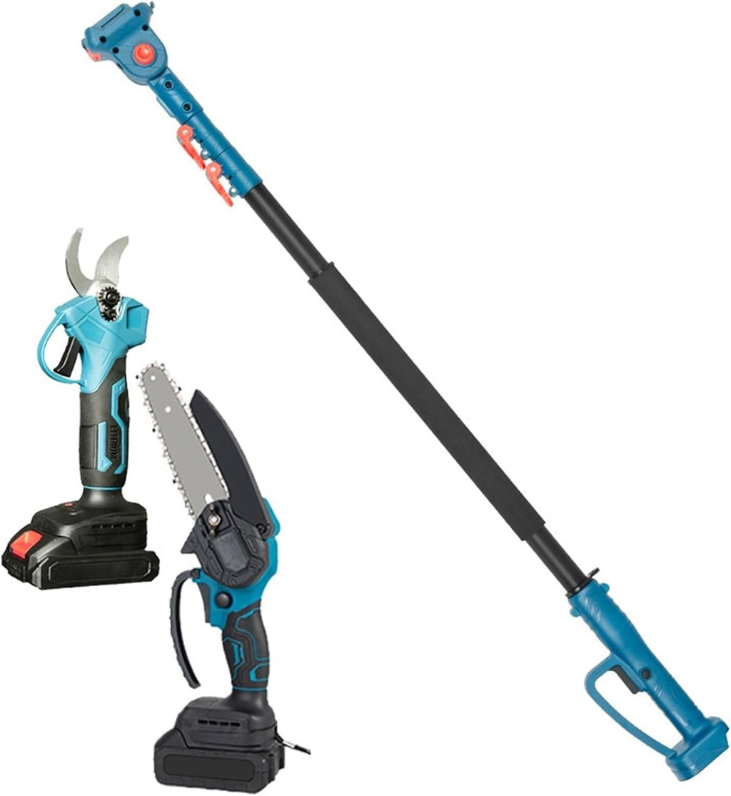 Reciprocating Saw, 3 In1 Brushless Saw&Pruning Shear Removable 2m Reach Extension Pole Fruit Tree Cordless Electric Chainsaw