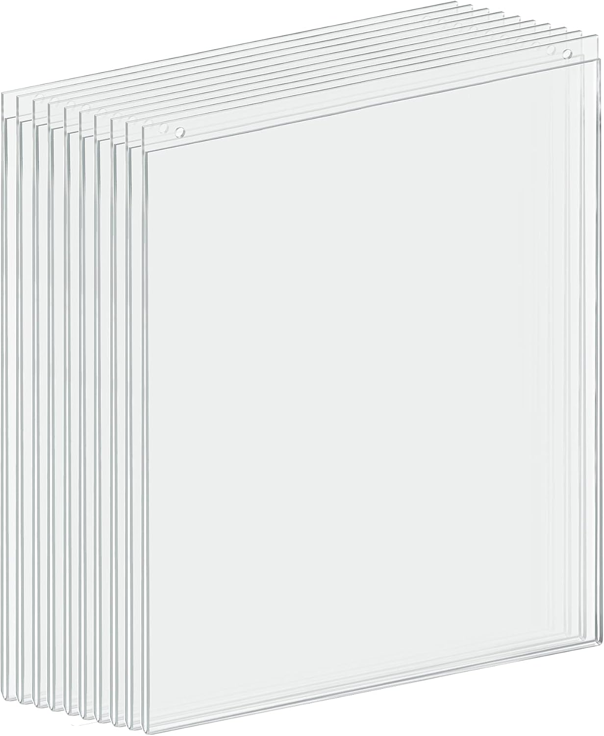 Azar Displays 162728 17-Inch Width by 22-Inch Height Wall U-Frame with Pre-Cut Hanging Holes, 10-Pack