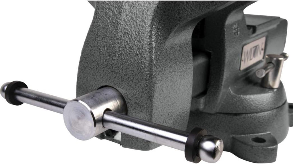 Wilton Mechanics Bench Vise, 8' Jaw Width, 8-1/4' Jaw Opening, 4-3/4' Throat (Model 748A)