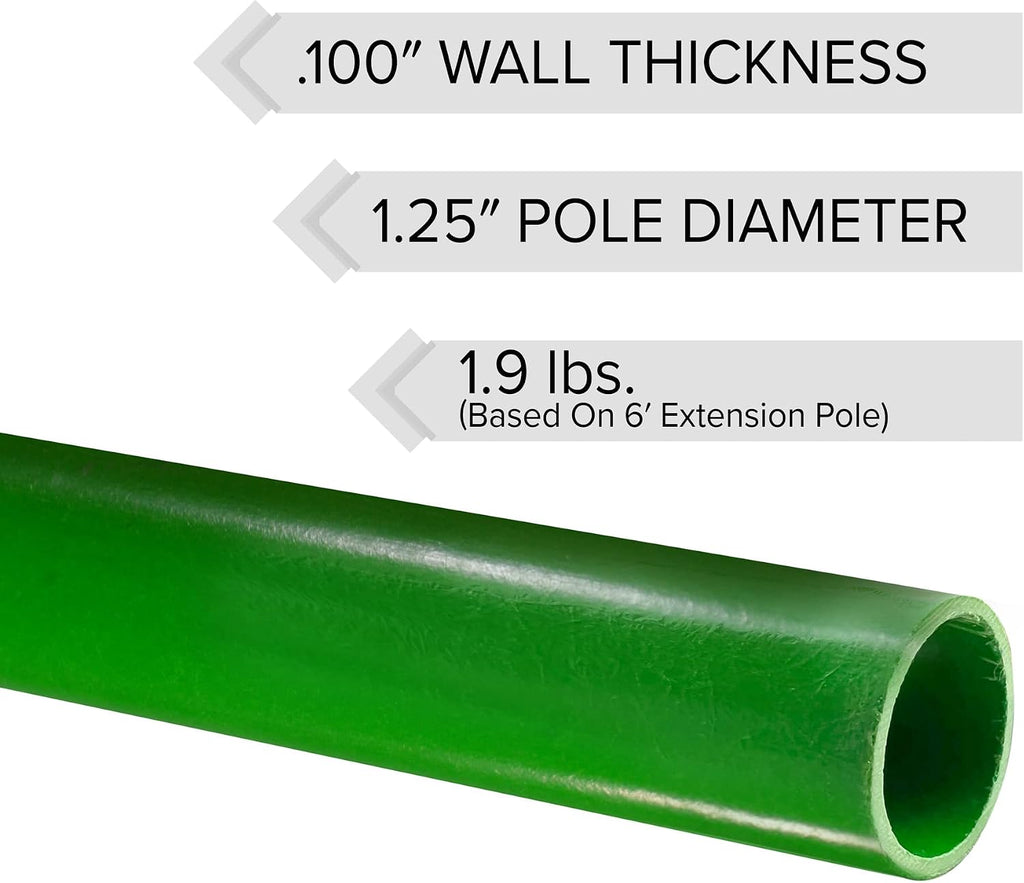 Jameson LS-Series Hollow Core Landscaping Tree Trimming Kit | 16' Barracuda Saw Blade | 18-Foot Reach | Fiberglass Poles with Leaf Spring Locking Buttons | Tree Pruning & Trimming Tool