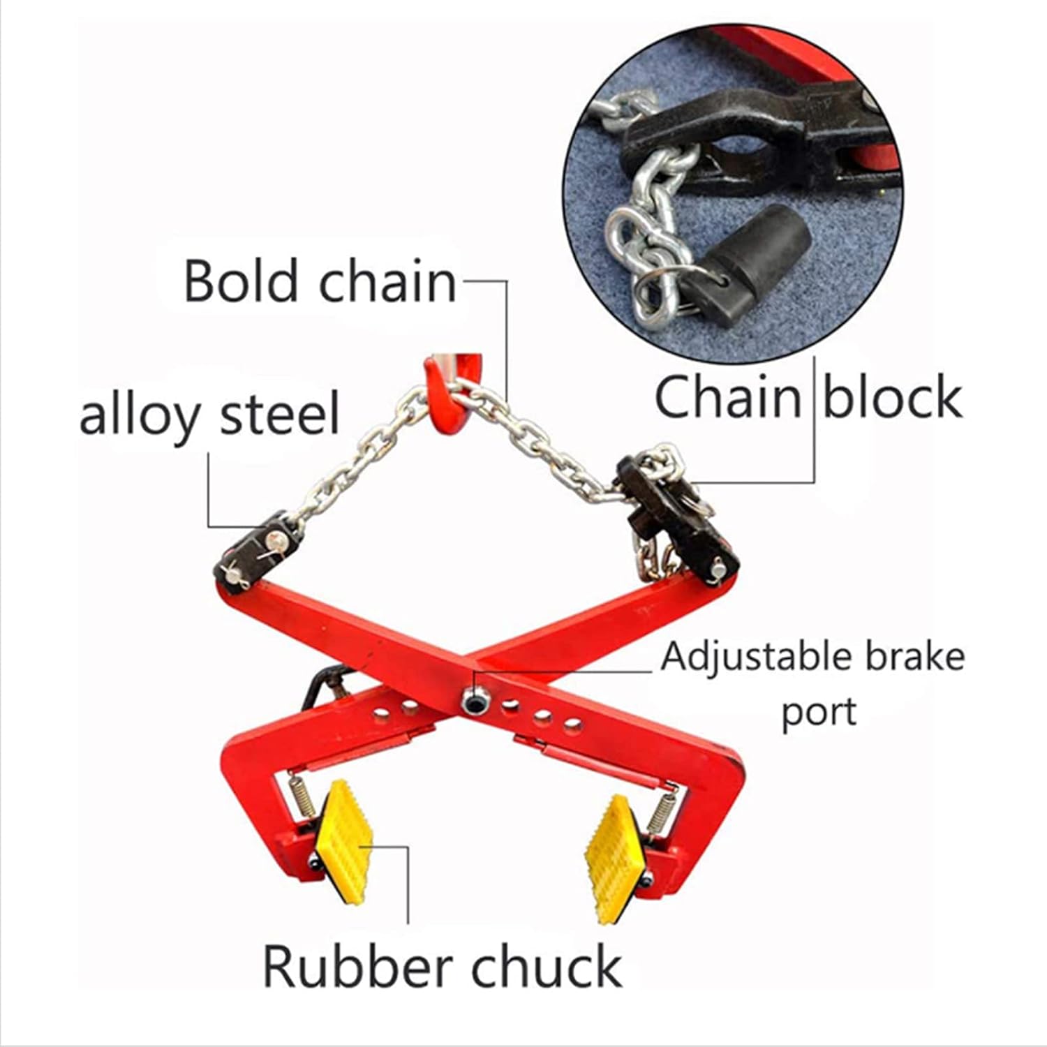 Plate Clamp, Vertical Plate Clamp for Lifting and Transporting Hanging Stone Fixture, Lifting Clamp Jaw Opening 4 Inch(B2)