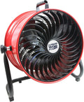 Maxx Air 16' High Velocity Turbo Fan with Pivoting Head - Efficient Air Circulation, High-Velocity Drum Fan Ideal for Home, Garage, or Workshop Use, Durable Construction, Easy Assembly