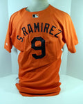 2007-08 Baltimore Orioles S. Ramirez #9 Game Used Orange Jersey BP ST 004 - Game Used MLB Jerseys