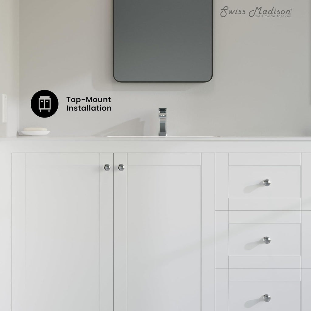 48' Ceramic Vanity Sink Top