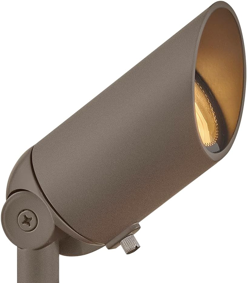 Hinkley 12V MR16 Accent Spot Light, Clear Glass Lens, Traditional Style, Set of 12, Textured Brown Finish