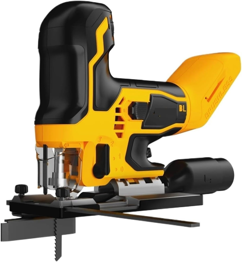 Reciprocating Saw, Cordless Jig Saw Brushless Electric Jigsaw Woodworking Power Tool
