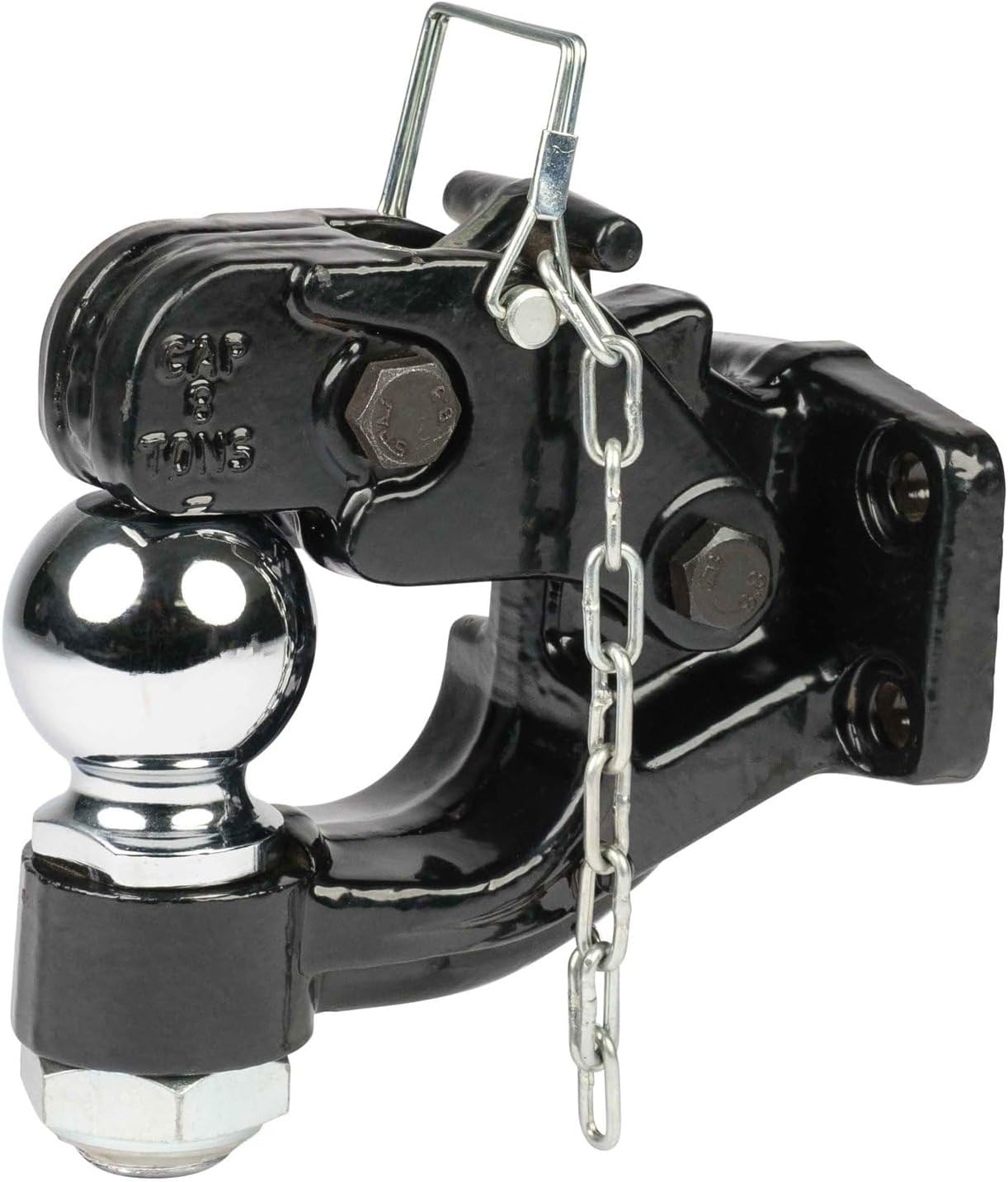 Mytee Products MOUNTING Pintle Hitch KIT MOUNTING Plate W/8TON Pintle Hitch 2-5/16IN Ball for Trailer