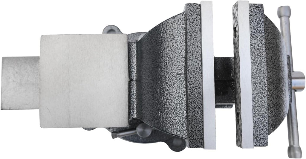 KAKA INDUSTRIAL Bench Vises 5 Inch Jaw Width, 5.1 Inch Jaw Opening Homeowner's Vise, Swivel Base Heavy Duty, for Drilling, Pipe Cutting, Woodworking HPS-125