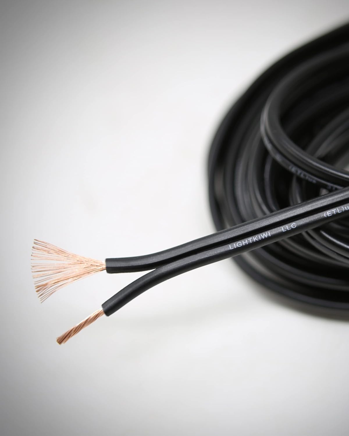 Lightkiwi 10/2 Low Voltage Landscape Wire - 500 Feet - Outdoor Underground Direct Burial Stranded Cable for Spotlight, Pathway Lighting - Weatherproof, ETL Listed