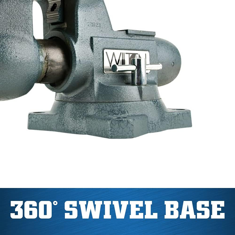 Wilton Tradesman Bench Vise, 8' Jaw Width, 7' Max Jaw Opening, 4-3/4' Throat (Model 1780A)