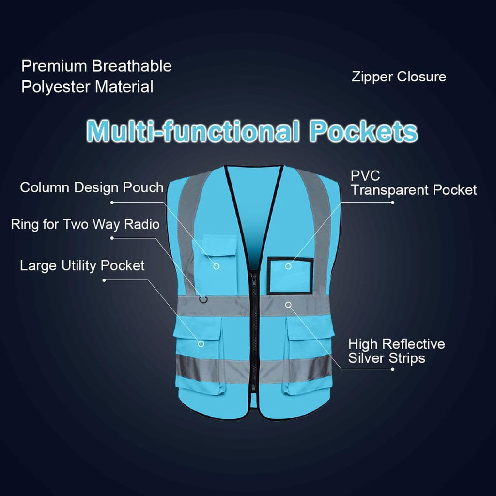 Custom Safety Vest Class 2 High Visibility Reflective Vest