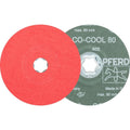 PFERD 40736 Combiclick Fibre Disc, Ceramic Oxide Co-Cool, 5' Diameter, 12200 RPM, 80 Grit (Pack of 25)