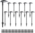 5W Low Voltage Landscape Pathway Lights with Connectors,12-24V Outdoor Path Lights, 3000K Wired Landscape Lights for Yard Garden Walkway, IP66 Waterproof（12Pack）