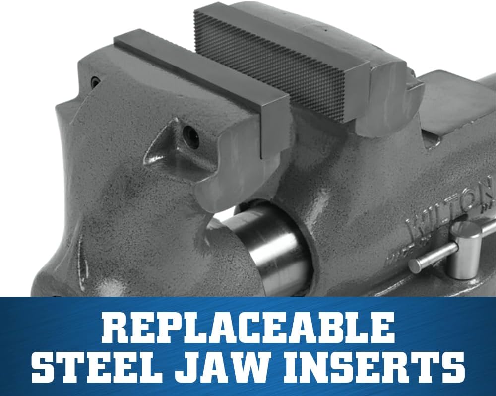 Wilton Machinist Bench Vise, 6' Jaw Width, 10' Jaw Opening, 5-1/2' Throat (Model 600S)