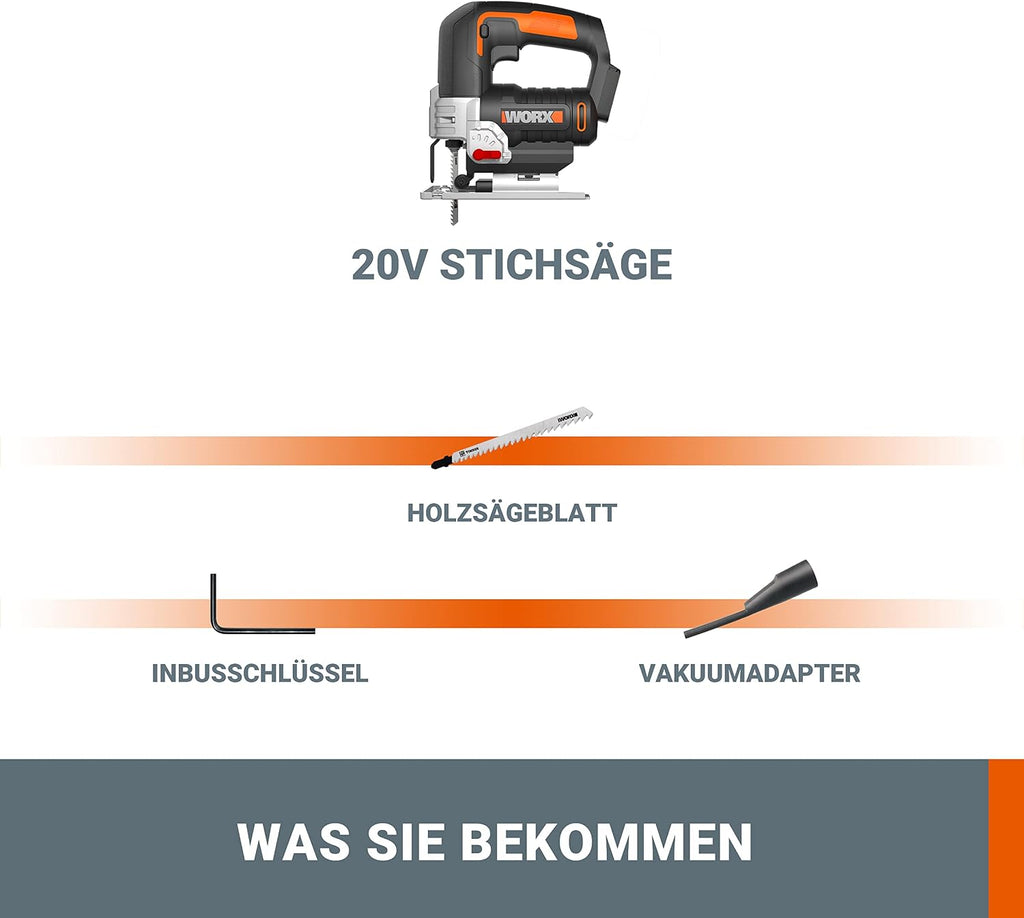 Worx WX 543.9 Reciprocating Saw