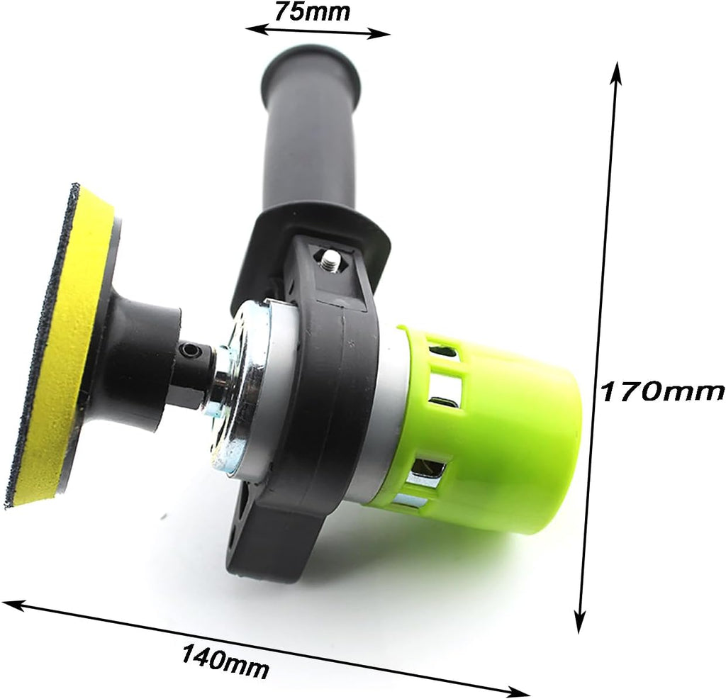 TsoLay Angle Grinder Sanding Disc, 3 Inch Electric Handheld Grinder with 40PCS Sandpaper, 4500-9000r/min, 7 Speed Adjustable, Suitable for High-Speed Polishing Wall Putty, Wood Sanding Buffing